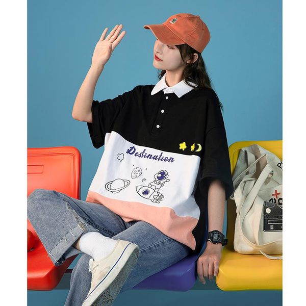 women's blouses & shirts tidal current clothing 2021 summer vintage plus size tee streetwear short sleeve shirt funny anime y2k clothes, White 
women's blouses & shirts tidal current clothing 2021 summer vintage plus size tee streetwear short sleeve shirt funny anime y2k clothes, White