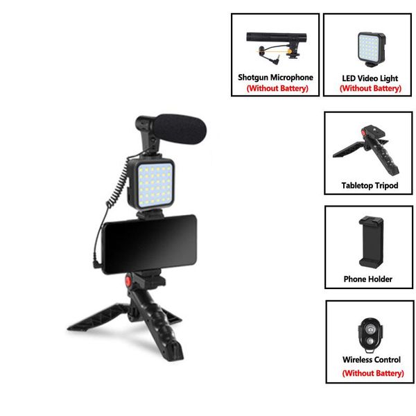 condenser microphone with tripod led fill light for professional po video camera phone interview live recording youtube microphones
condenser microphone with tripod led fill light for professional po video camera phone interview live recording youtube microphones