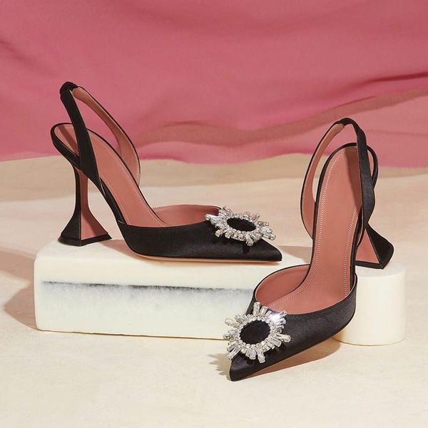 pure color pointed toe ladies sandals 2021 rhinestone high heels word with wine glass heel women's shoes dress, Black
pure color pointed toe ladies sandals 2021 rhinestone high heels word with wine glass heel women's shoes dress, Black