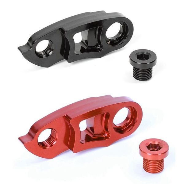 tools 2set bike rear derailleur hanger mountain road speed change extension frame gear hook extender 40t-52t,black & red
tools 2set bike rear derailleur hanger mountain road speed change extension frame gear hook extender 40t-52t,black & red
