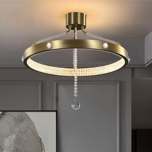 luxury crystal ceiling lamp bedroom restaurant high-end model room creative simple designer copper lights
luxury crystal ceiling lamp bedroom restaurant high-end model room creative simple designer copper lights