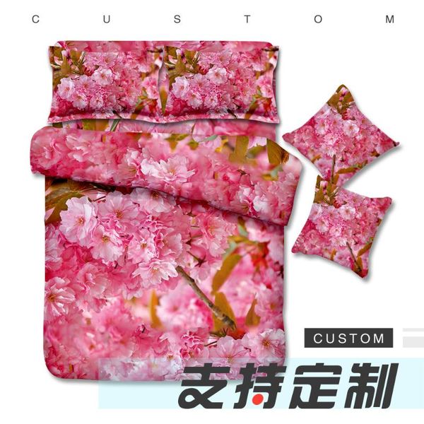 bedding sets pink flower duvet cover set 4/6pcs cherry blossom pattern comforter with bed sheet pillowcases for kids teens girls
bedding sets pink flower duvet cover set 4/6pcs cherry blossom pattern comforter with bed sheet pillowcases for kids teens girls