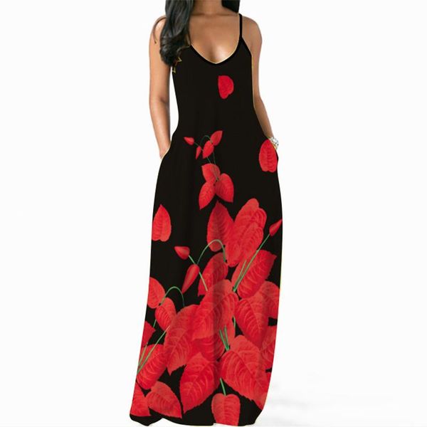casual dresses red leaf printed dress 2021 black robe summer sundresses beach party girls strap maxi women, Black;gray
casual dresses red leaf printed dress 2021 black robe summer sundresses beach party girls strap maxi women, Black;gray