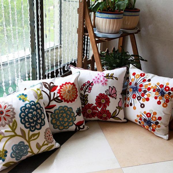 cushion/decorative pillow 100% cotton embroidery flower pattern sofa cushion cover home decoration housewarming gift car throw
cushion/decorative pillow 100% cotton embroidery flower pattern sofa cushion cover home decoration housewarming gift car throw