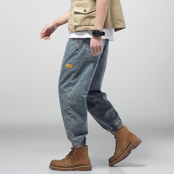 men's jeans 2021 baggy cargo fashion harlan cotton streetwear harajuku pants joggers elastic waist trousers male -4 5xl, Blue
men's jeans 2021 baggy cargo fashion harlan cotton streetwear harajuku pants joggers elastic waist trousers male -4 5xl, Blue