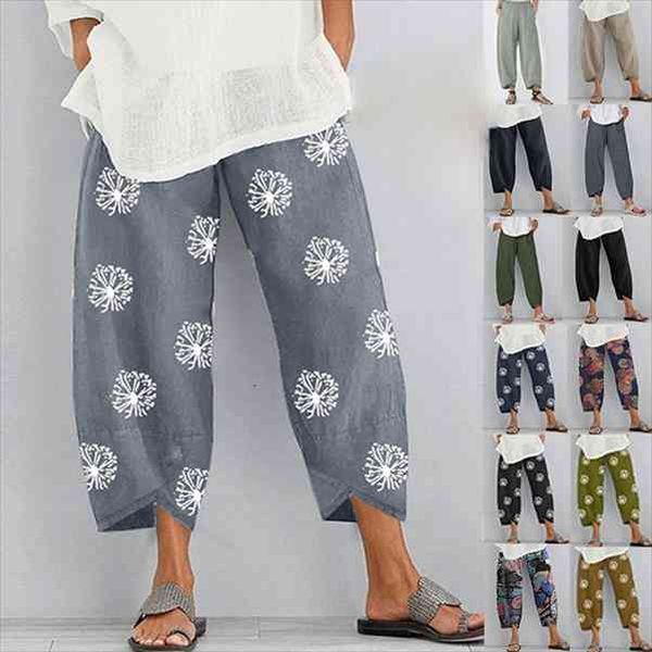 women harem pants vintage printed cotton linen wide leg trousers summer casual pocket pantalon elastic waist loose cropped pants, Black;white
women harem pants vintage printed cotton linen wide leg trousers summer casual pocket pantalon elastic waist loose cropped pants, Black;white