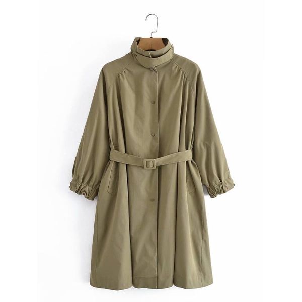 women's trench coats 2021 autumn fashion temperament female high-neck long-sleeved retro belt waist windbreaker jacket df614, Tan;black
women's trench coats 2021 autumn fashion temperament female high-neck long-sleeved retro belt waist windbreaker jacket df614, Tan;black