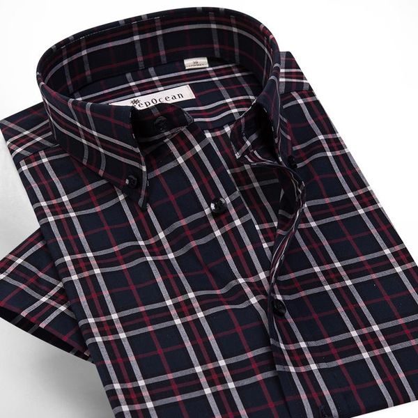men's casual shirts deepocean cotton check short sleeve shirt korean trend slim, White;black
men's casual shirts deepocean cotton check short sleeve shirt korean trend slim, White;black