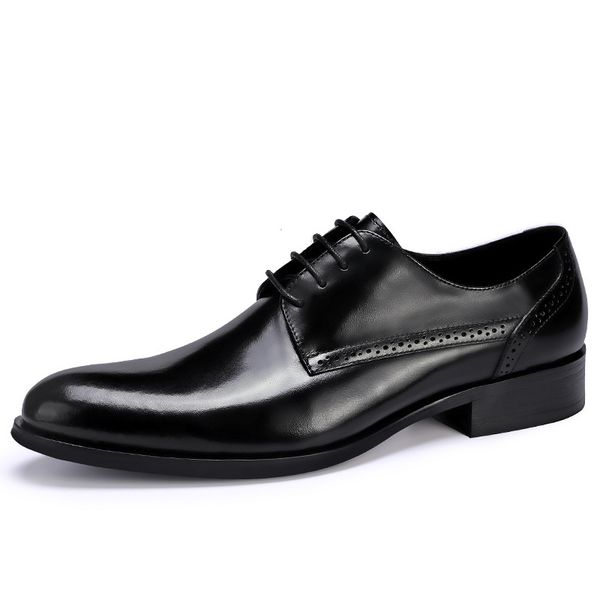 genuine leather formal derby shoes men pointed toe lace up elegant dress shoes comfortable oxfords footwear us 11.5, Black
genuine leather formal derby shoes men pointed toe lace up elegant dress shoes comfortable oxfords footwear us 11.5, Black