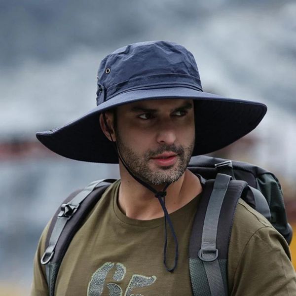 outdoor hats sun hat travel uv protection big brim adventure mountaineering fisherman fishing caps, Black;white
outdoor hats sun hat travel uv protection big brim adventure mountaineering fisherman fishing caps, Black;white
