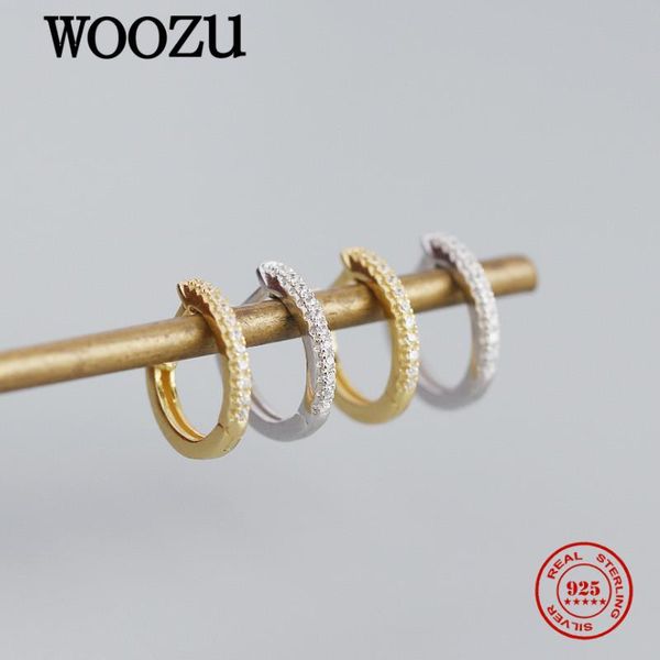 hoop & huggie woozu genuine 925 sterling silver geometric u-shape zircon earrings for women party ear buckle birthday jewelry gift, Golden;silver
hoop & huggie woozu genuine 925 sterling silver geometric u-shape zircon earrings for women party ear buckle birthday jewelry gift, Golden;silver