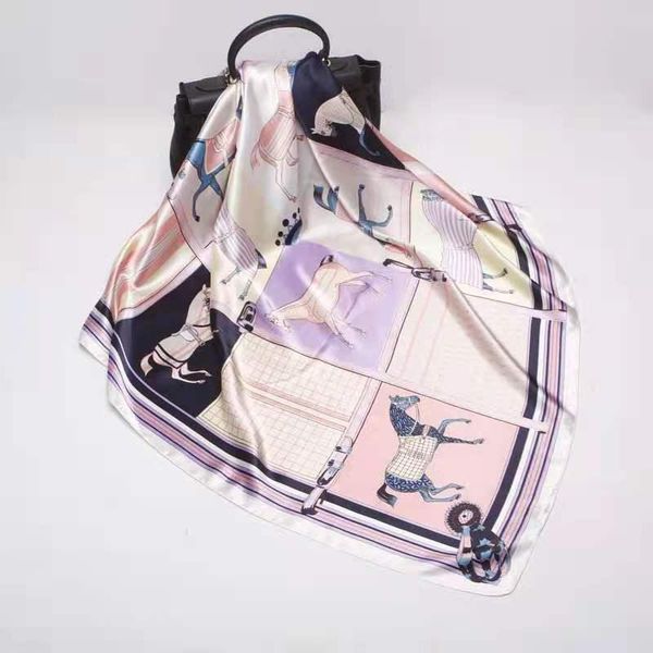 spring 2021 silk scarf wholesale satin fashion women 90cm square towel ash purple hand gift scarves, Blue;gray
spring 2021 silk scarf wholesale satin fashion women 90cm square towel ash purple hand gift scarves, Blue;gray