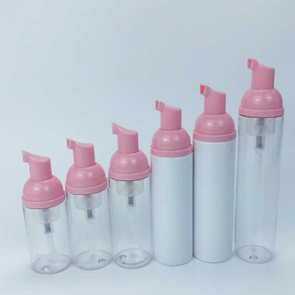 30pcs 2oz 60ml clear foamer pumps refillable empty cosmetic bottle lashes cleanser soap dispenser shampoo with pink cover storage bottles &
30pcs 2oz 60ml clear foamer pumps refillable empty cosmetic bottle lashes cleanser soap dispenser shampoo with pink cover storage bottles &