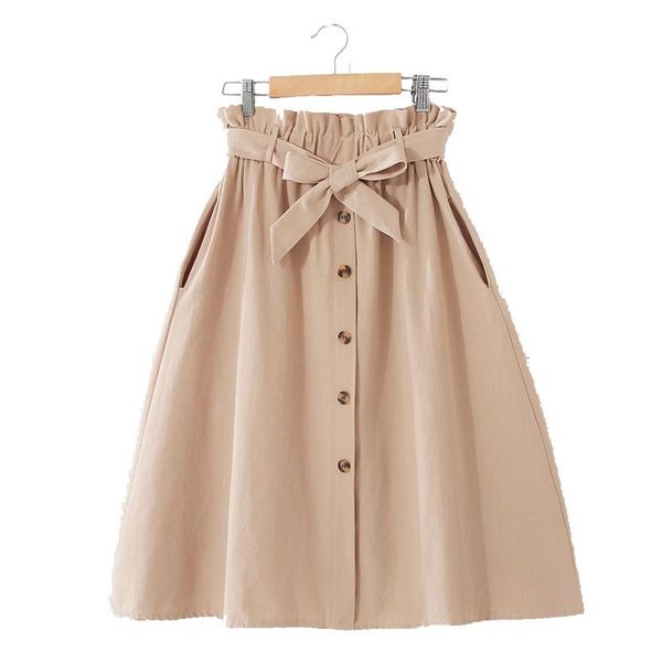 skirts 2021 women's clothing summer casual pure color elastic high waist bow button decoration plus size for women, Black
skirts 2021 women's clothing summer casual pure color elastic high waist bow button decoration plus size for women, Black