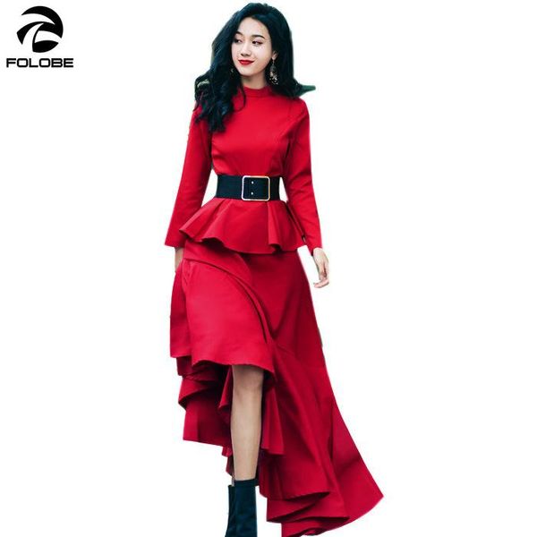 casual dresses folobe 2021 red fashion dress female high waist collar long sleeve asymmetrical draped midi clothing, Black;gray
casual dresses folobe 2021 red fashion dress female high waist collar long sleeve asymmetrical draped midi clothing, Black;gray