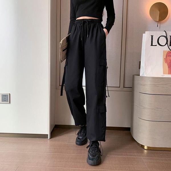 women's pants & capris limiguyue oversize cargo women high waist loose drawstring harem casual korean woman trousers black pantalones k, Black;white
women's pants & capris limiguyue oversize cargo women high waist loose drawstring harem casual korean woman trousers black pantalones k, Black;white