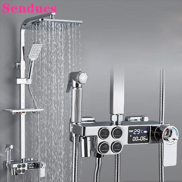 bathroom shower sets thermostatic faucets set with 12 inch rainfall head solid brass tap matte black
bathroom shower sets thermostatic faucets set with 12 inch rainfall head solid brass tap matte black