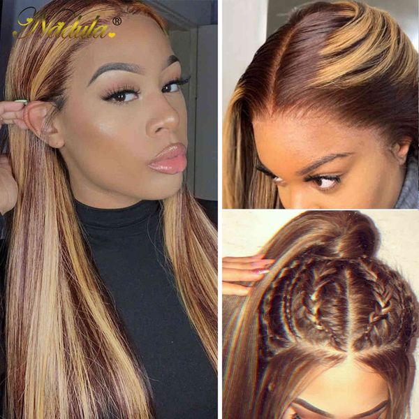 nadula hair honey blonde brown wig 13x4 highlight straight for women 100% human 150%density piano color, Black;brown
nadula hair honey blonde brown wig 13x4 highlight straight for women 100% human 150%density piano color, Black;brown