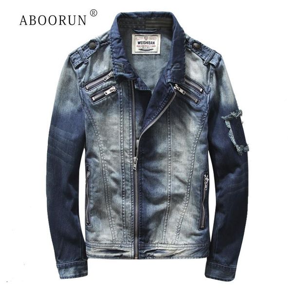 men's jackets vintage zippers motorcycle biker denim fashion washed slim fit jean coat di4p, Black;brown
men's jackets vintage zippers motorcycle biker denim fashion washed slim fit jean coat di4p, Black;brown