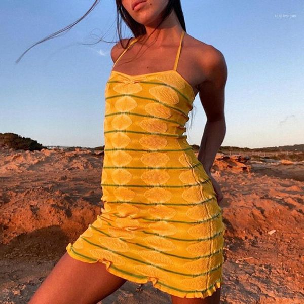 women's swimwear 2 colors dress halter slim knitted sleeveless ladies stripe lacework hem bodycon mini low neck dresses woman summer 20, White;black
women's swimwear 2 colors dress halter slim knitted sleeveless ladies stripe lacework hem bodycon mini low neck dresses woman summer 20, White;black