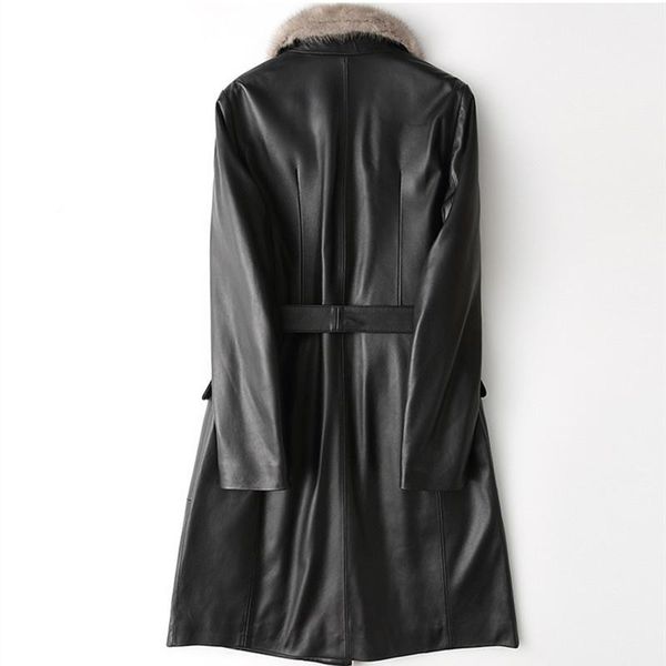 women's leather & faux genuine jacket women winter coat female natural sheepskin coats ladies down parka real lwl227744, Black
women's leather & faux genuine jacket women winter coat female natural sheepskin coats ladies down parka real lwl227744, Black