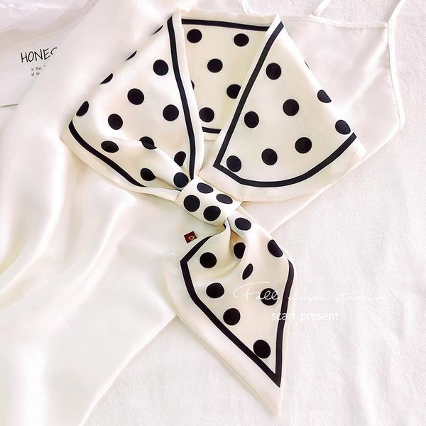south korea east gate wave point silk scarf decoration belt buckle small binding hair band spring scarves, Blue;gray
south korea east gate wave point silk scarf decoration belt buckle small binding hair band spring scarves, Blue;gray