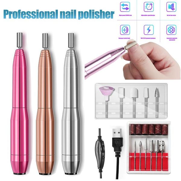nail art equipment electric drill machine usb charging manicure file pedicure polishing shape tools for home salon, Silver
nail art equipment electric drill machine usb charging manicure file pedicure polishing shape tools for home salon, Silver