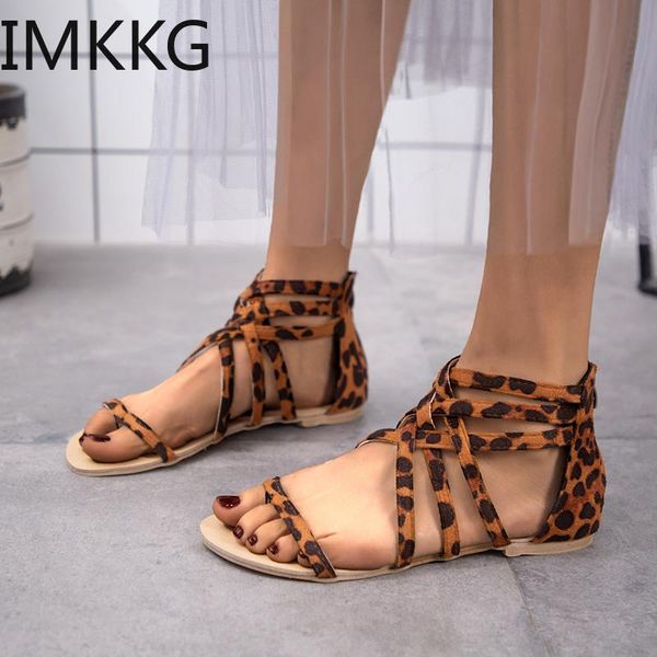 women flat sandals leopard print breathable shoes summer ladies back zipper gladiator large size 43 casual, Black
women flat sandals leopard print breathable shoes summer ladies back zipper gladiator large size 43 casual, Black