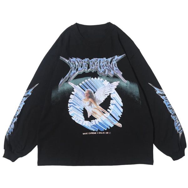men's hoodies & sweatshirts vintage angel sweatshirt mens 2021 cotton oversize hip hop pullover men harajuku hoodie long sleeve, Black
men's hoodies & sweatshirts vintage angel sweatshirt mens 2021 cotton oversize hip hop pullover men harajuku hoodie long sleeve, Black