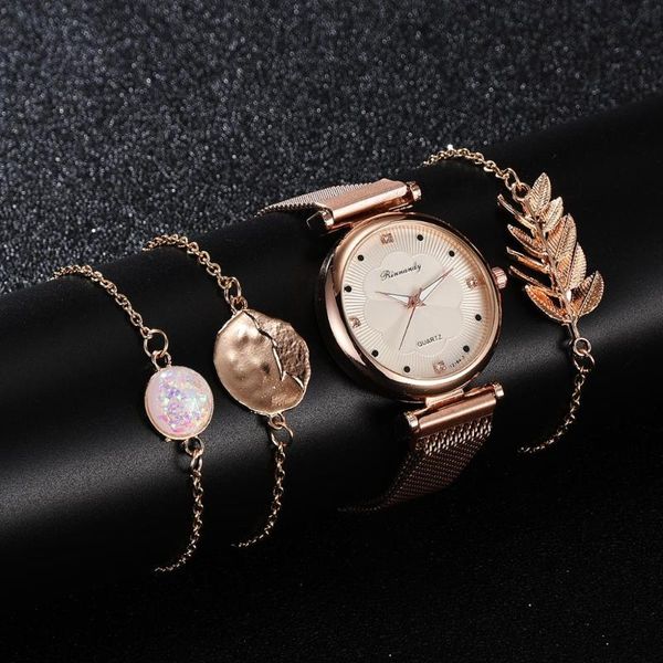wristwatches luxury set watch women magnet buckle flower bracelet rose gold rhinestone dress ladies gift montre femme, Slivery;brown
wristwatches luxury set watch women magnet buckle flower bracelet rose gold rhinestone dress ladies gift montre femme, Slivery;brown