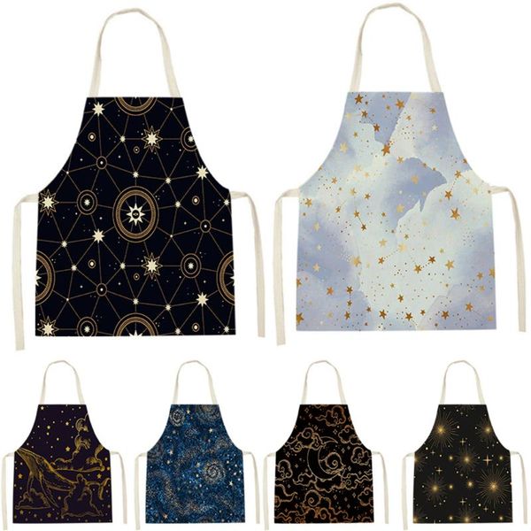 aprons natural scenery style apron home cooking black planet moon pattern household cleaning pinafore custom room bib
aprons natural scenery style apron home cooking black planet moon pattern household cleaning pinafore custom room bib