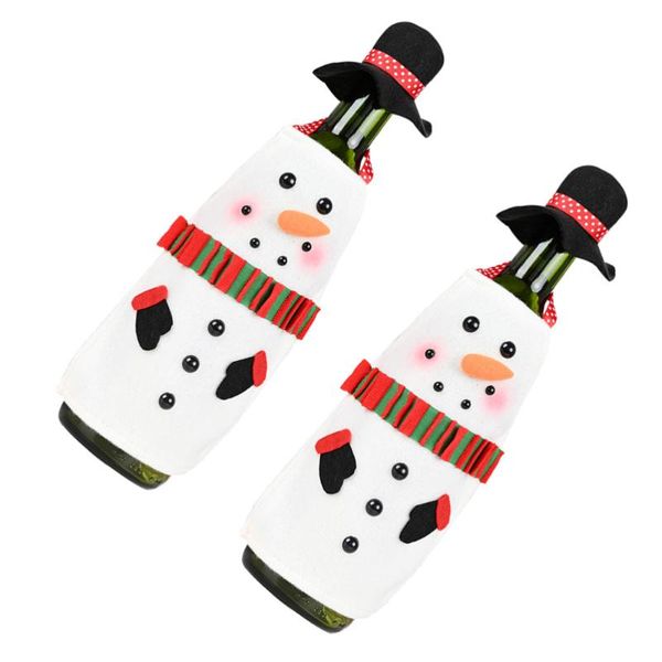 christmas decorations 2 sets creative bottle hat and apron snowman design red cover fabric cap xmas party orname
christmas decorations 2 sets creative bottle hat and apron snowman design red cover fabric cap xmas party orname