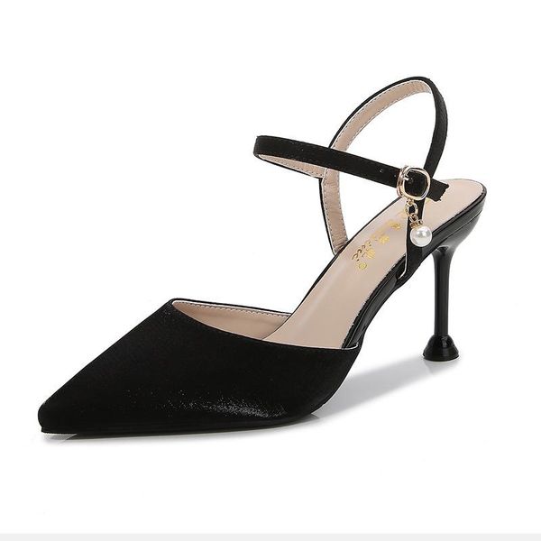 brand women sandals summer shoes high heels leather pointed toe silk 6cm 8cm thin buckle strap shallow, Black
brand women sandals summer shoes high heels leather pointed toe silk 6cm 8cm thin buckle strap shallow, Black