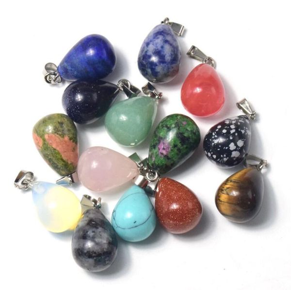 healing crystal water drop pendants for necklaces chakra beads jewelry natural stone pendants, Silver
healing crystal water drop pendants for necklaces chakra beads jewelry natural stone pendants, Silver