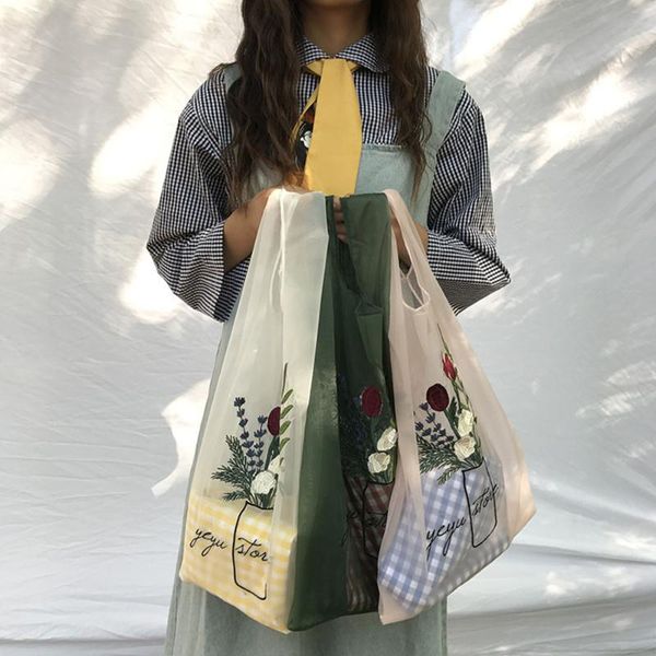 storage bags women transparent tote organza yarn cloth beach bag embroidery handbag eco clear purse for girls
storage bags women transparent tote organza yarn cloth beach bag embroidery handbag eco clear purse for girls