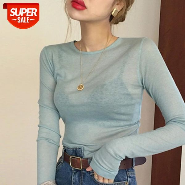 slim plain t shirt women spring summer club party see-through transparent long sleeve tee shirt female #9b6h, White
slim plain t shirt women spring summer club party see-through transparent long sleeve tee shirt female #9b6h, White