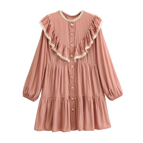 casual dresses women sweet lace ruffled dress o-neck puff sleeve summer holiday streetwear work wear offiice 2021, Black;gray
casual dresses women sweet lace ruffled dress o-neck puff sleeve summer holiday streetwear work wear offiice 2021, Black;gray