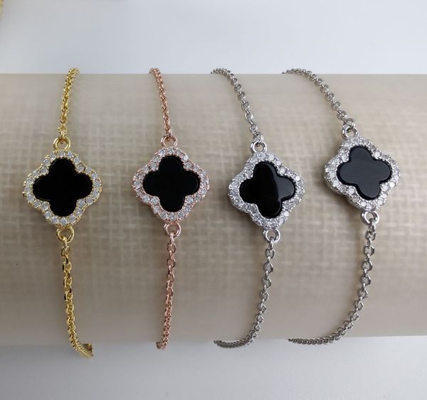 exquisite temperament black agate lucky clover bracelet 925 sterling sier hand jewelry earring's fashion
exquisite temperament black agate lucky clover bracelet 925 sterling sier hand jewelry earring's fashion