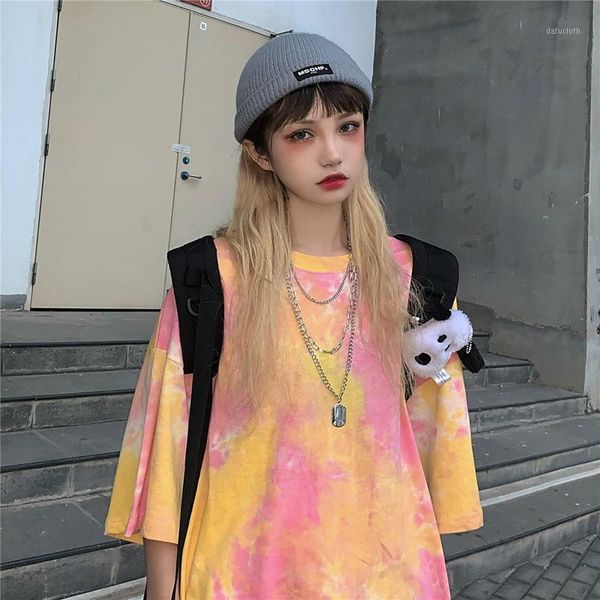 women's t-shirt short sleeve t-shirts women tie-dye o-neck chic plus size 2xl oversize tees teens womens harajuku high street ulzzang i, White
women's t-shirt short sleeve t-shirts women tie-dye o-neck chic plus size 2xl oversize tees teens womens harajuku high street ulzzang i, White