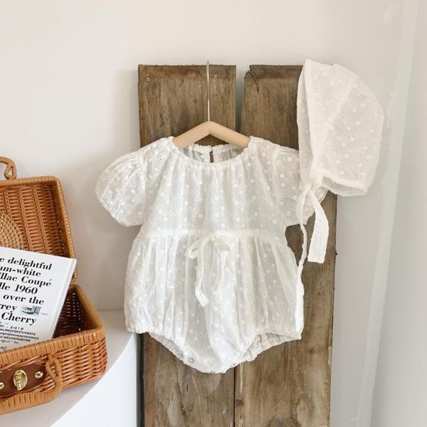 summer baby one-piece romper skirt hollow flower girl's children's cotton jumpsuits, Blue
summer baby one-piece romper skirt hollow flower girl's children's cotton jumpsuits, Blue