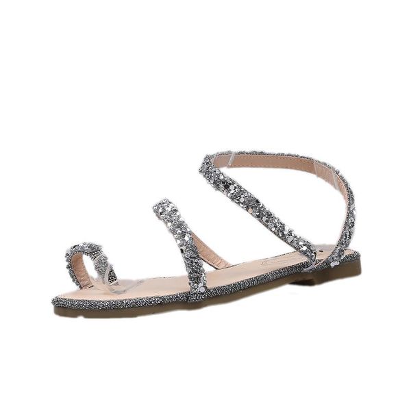 sandals fashion women's casual simple solid color wild elegant set toe sequins decorative trend 2021, Black
sandals fashion women's casual simple solid color wild elegant set toe sequins decorative trend 2021, Black