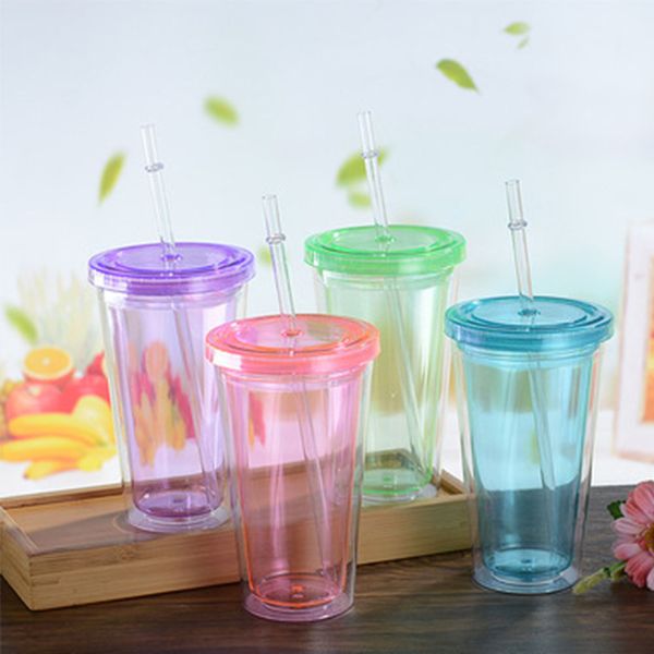 1pcs 450ml double-walledice plasticized tumbler with straw reusable smoothie cold drink travel mug coffee juice tea cup
1pcs 450ml double-walledice plasticized tumbler with straw reusable smoothie cold drink travel mug coffee juice tea cup