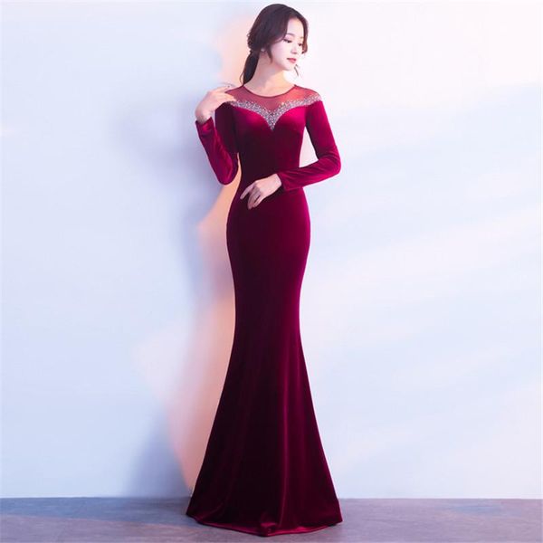 casual dresses dress velvet 2021 vestido longo plus size full mesh party autumn long sleeve company annual meeting host fish tail, Black;gray
casual dresses dress velvet 2021 vestido longo plus size full mesh party autumn long sleeve company annual meeting host fish tail, Black;gray