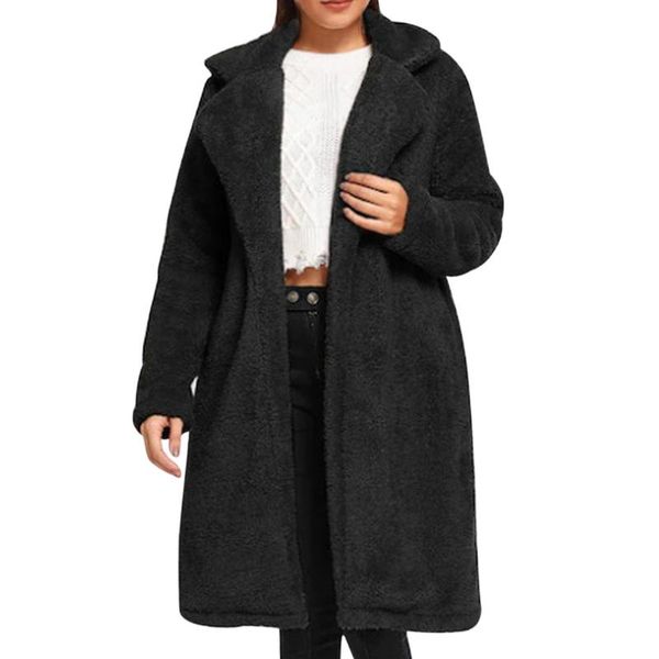 women's wool & blends oversized winter coat women long blend overcoat clothes abrigos mujer invierno nice 8m3, Black
women's wool & blends oversized winter coat women long blend overcoat clothes abrigos mujer invierno nice 8m3, Black