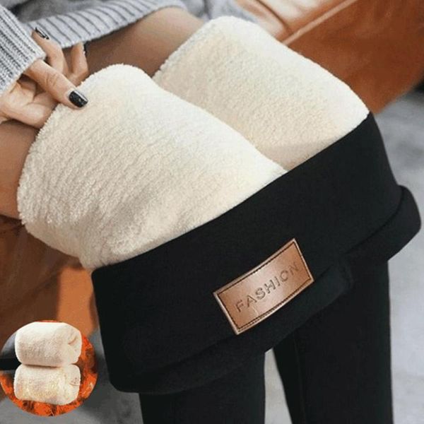women leggings winter pants warm thick fleece lined high waist trousers stretch skinny ladies women's & capris, Black;white
women leggings winter pants warm thick fleece lined high waist trousers stretch skinny ladies women's & capris, Black;white
