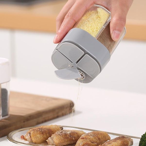 storage bottles & jars 4 in 1 transparent spice shaker with lid portable seasoning container for home kitchen cooking hug
storage bottles & jars 4 in 1 transparent spice shaker with lid portable seasoning container for home kitchen cooking hug