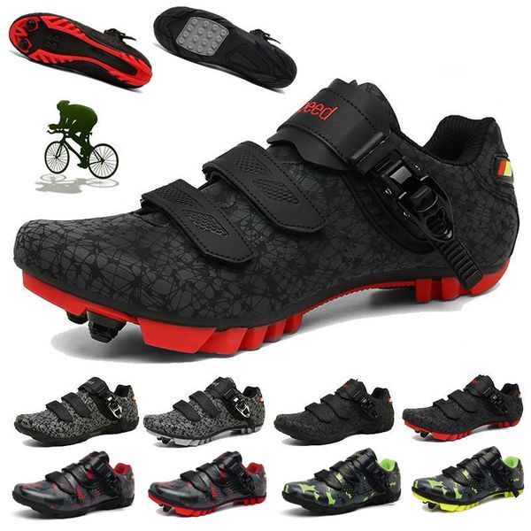 cycling footwear men sneaker mtb flat shoes spd mountain bike self-locking cleat bicycle women trail speed road, Black
cycling footwear men sneaker mtb flat shoes spd mountain bike self-locking cleat bicycle women trail speed road, Black