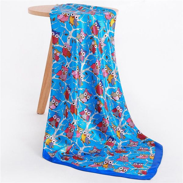 scarves summer silk foulard 90cm square hijab scarf women female ladies satin print bandana headwrap muffler pareo, Blue;gray
scarves summer silk foulard 90cm square hijab scarf women female ladies satin print bandana headwrap muffler pareo, Blue;gray