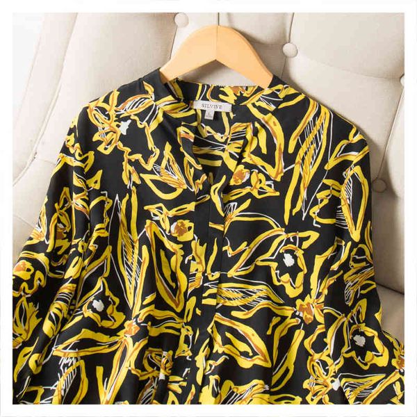blouses printed women's loose all-match half-sleeve t-shirt mulberry silk autumn 2021 shirt, White
blouses printed women's loose all-match half-sleeve t-shirt mulberry silk autumn 2021 shirt, White