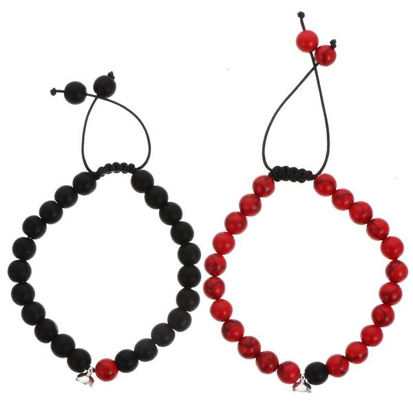 charm bracelets 1 pair lava stone bracelet braided magnetic (black, red), Golden;silver
charm bracelets 1 pair lava stone bracelet braided magnetic (black, red), Golden;silver